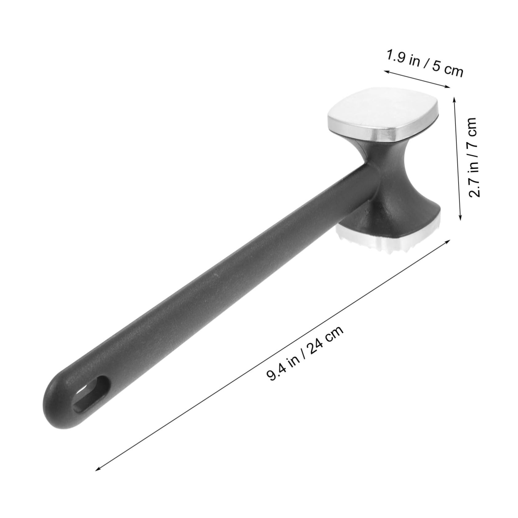 Cabilock 1Pc Dual Sided Meat Mallet Kitchen Tenderizer Hammer for Chicken Steak Beef Non Slip Handle for Effortless Cooking Meat Preparation