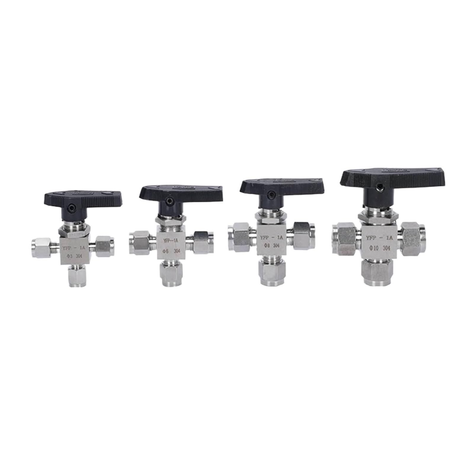 Zawór kulowy trójnikowy ze stali nierdzewnej 304 3-12 mm