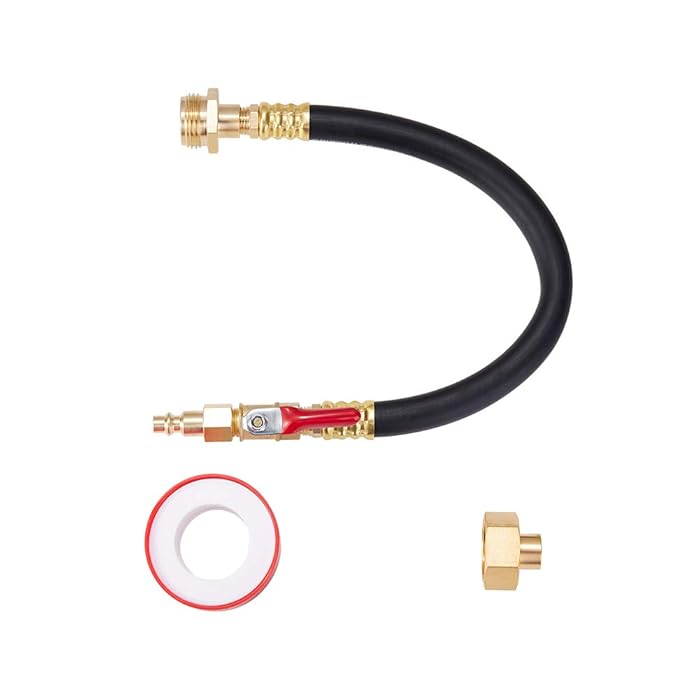 Buy RV Winterizing Kit Sprinkler Blowout Adapter with Shut Off Valve