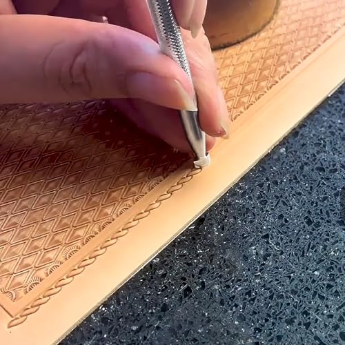 Rope Border Stamp Leather Stamps 304 Steel Leathercraft Staming Tool for Carving DIY (Small) by Lowhigh - Image 6