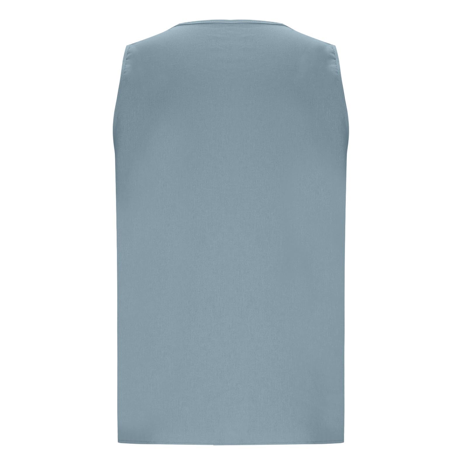 Camiseta Tirantes Hombre,Algodón y Lino Camisa Sin Mangas para Verano Básica Cuello Redondo Ropa Hombre Color Sólido Camiseta Deportivos de Entrenamiento Ligero y Transpirable Tank Top