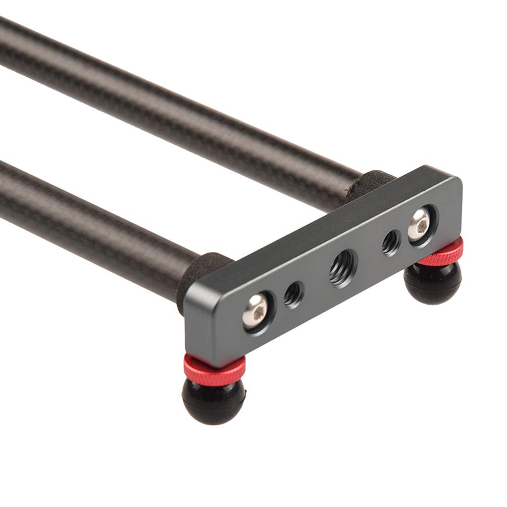 16 pollici/40cm Table Top Video Camera Slider In Fibra di Carbonio Aste Fino A 11lbs/5kgs Più Ampia Compatibilità Accessori