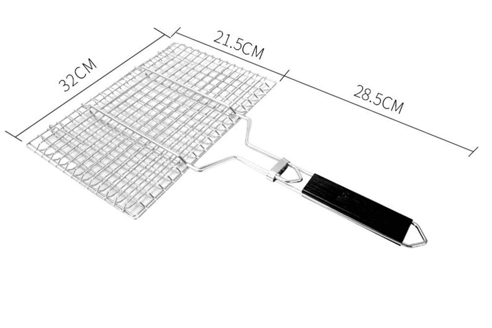Accesorios para Barbacoa, Cesta para Asar a la Barbacoa, férula para Barbacoa de Pescado a la Parrilla de Acero Inoxidable, Suministros de Herramientas para Barbacoa