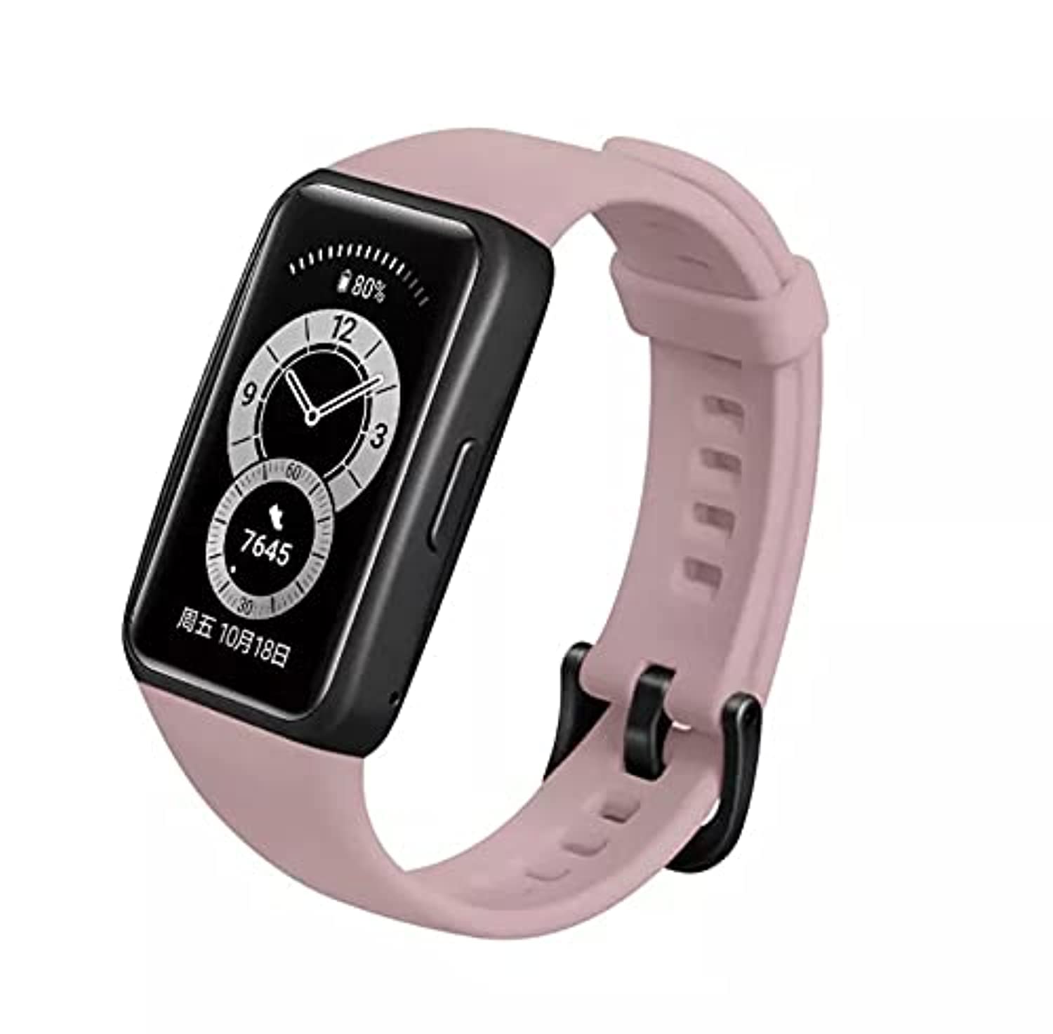 Dado Replacement Silicone Band compatible with Huawei Band 6 Watch, solid color bands