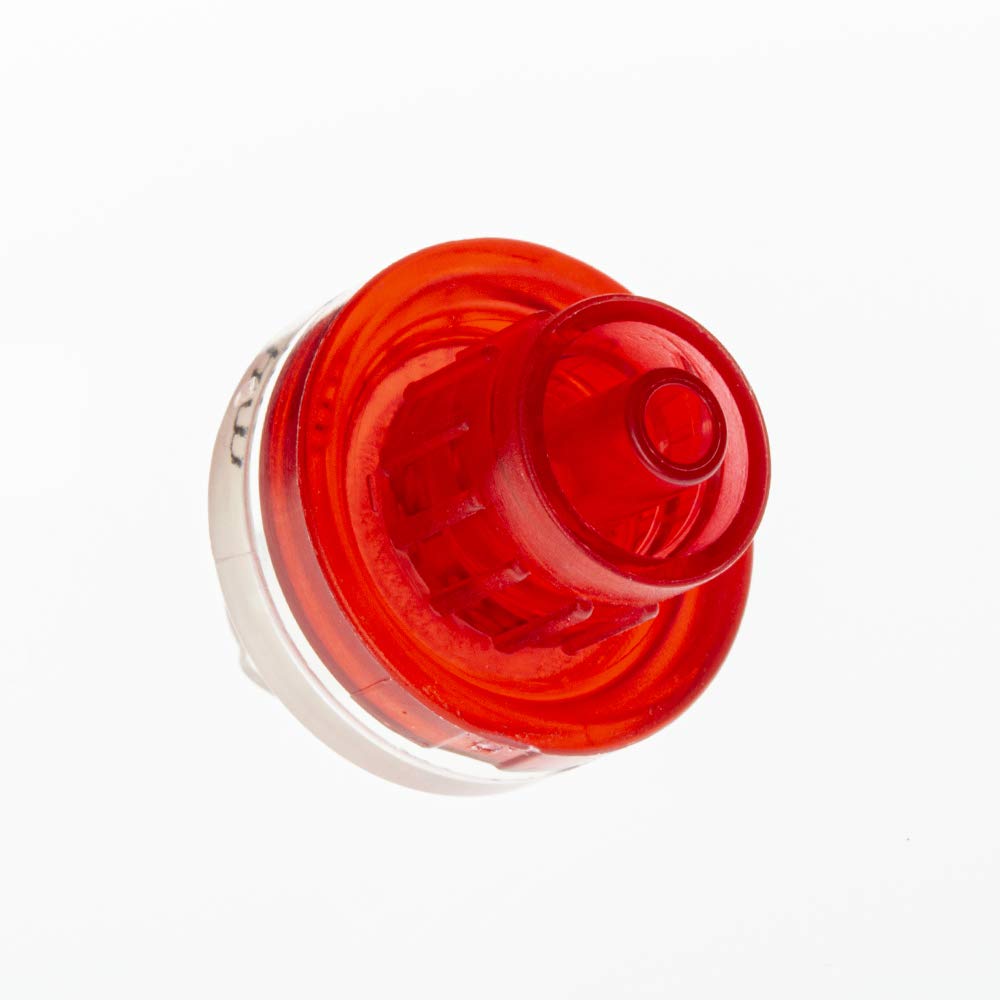 Produktbild von GVS Spritzenfilter ABLUO 13mm – CA-Membran 1,2µm, Acrylgehäuse, Rot, 100 Stück, Für HPLC & Wässrige Proben