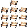 10pcs Park Benches Model Train 1:150 Bench 1.06cm or 0.42inch Chair Settee N Scale Railway Layout New