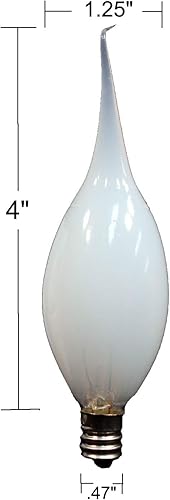 Miniatura 3 de Creative Hobbies Bombillas de silicona para velas de estilo campestre, 15 W, paquete de 6 bombillas