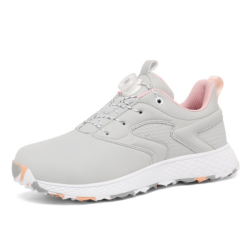 Zapatos De Golf para Mujeres Y Niñas, Zapatos De Golf Impermeables Sin Púas Calzado De Golf Antideslizante De Cuero De Microfibra