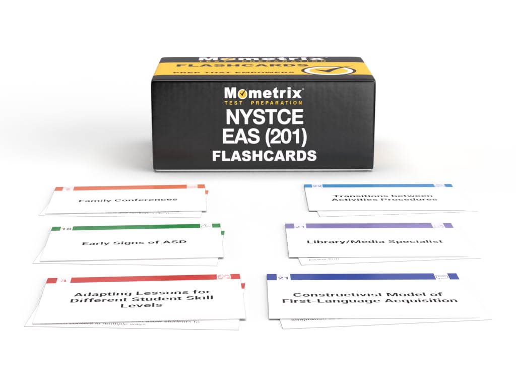 NYSTCE EAS Educating All Students Study Cards: NYSTCE EAS (201) Test Prep and Practice Questions [Full Color Cards]