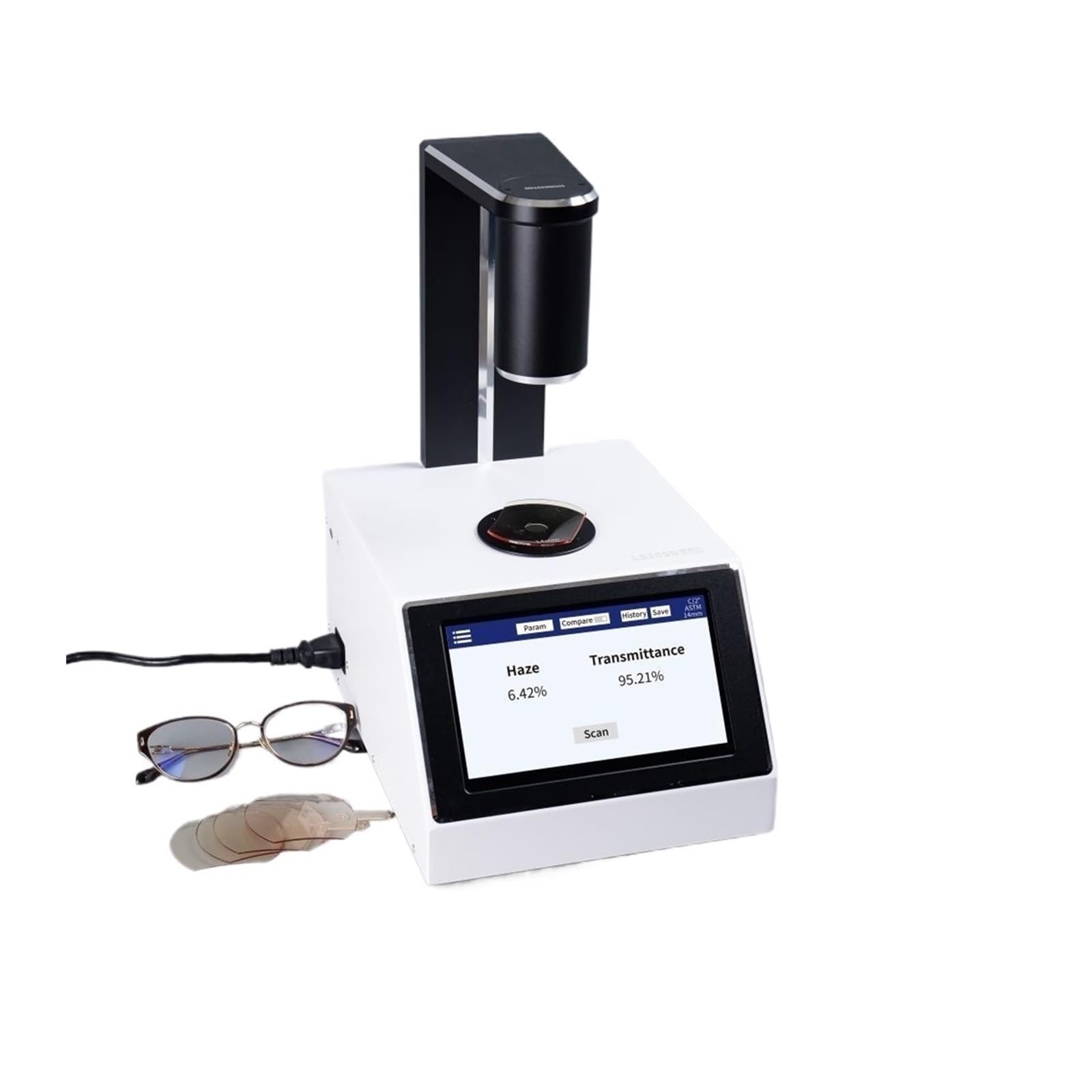 LNHHG LS155B Haze Meter With Touchscreen Measures Haze Transmittance Clarity Complies For Transparent Translucent Material