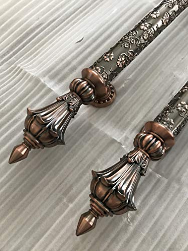 135 Victorian Style European-Style Door Pull Hand Carved Glass Door Handle Aluminum Alloy Entrance Entry Store Front Solid Wood Timber Door Pull Push Handlesets Double-Sided (70 Inches /1800X51Mm) #TOP3