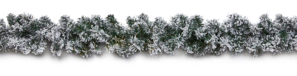 Premier Flocked Woodcote Garland 2.7M - Ftg207016-St