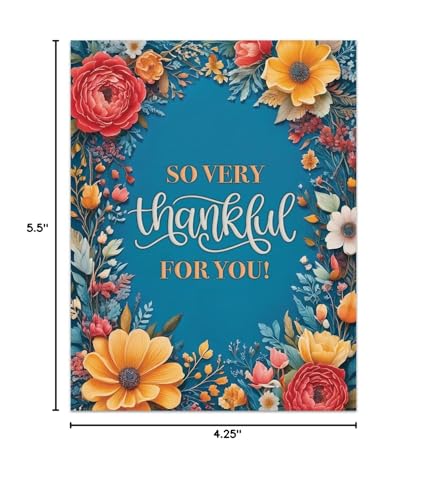 Image of Mediz Notecards for Real Estate Agents - Pack of 25 Note Cards and Envelopes Designed Especially for Real Estate Agents (Thankful, Grateful, Blessed)