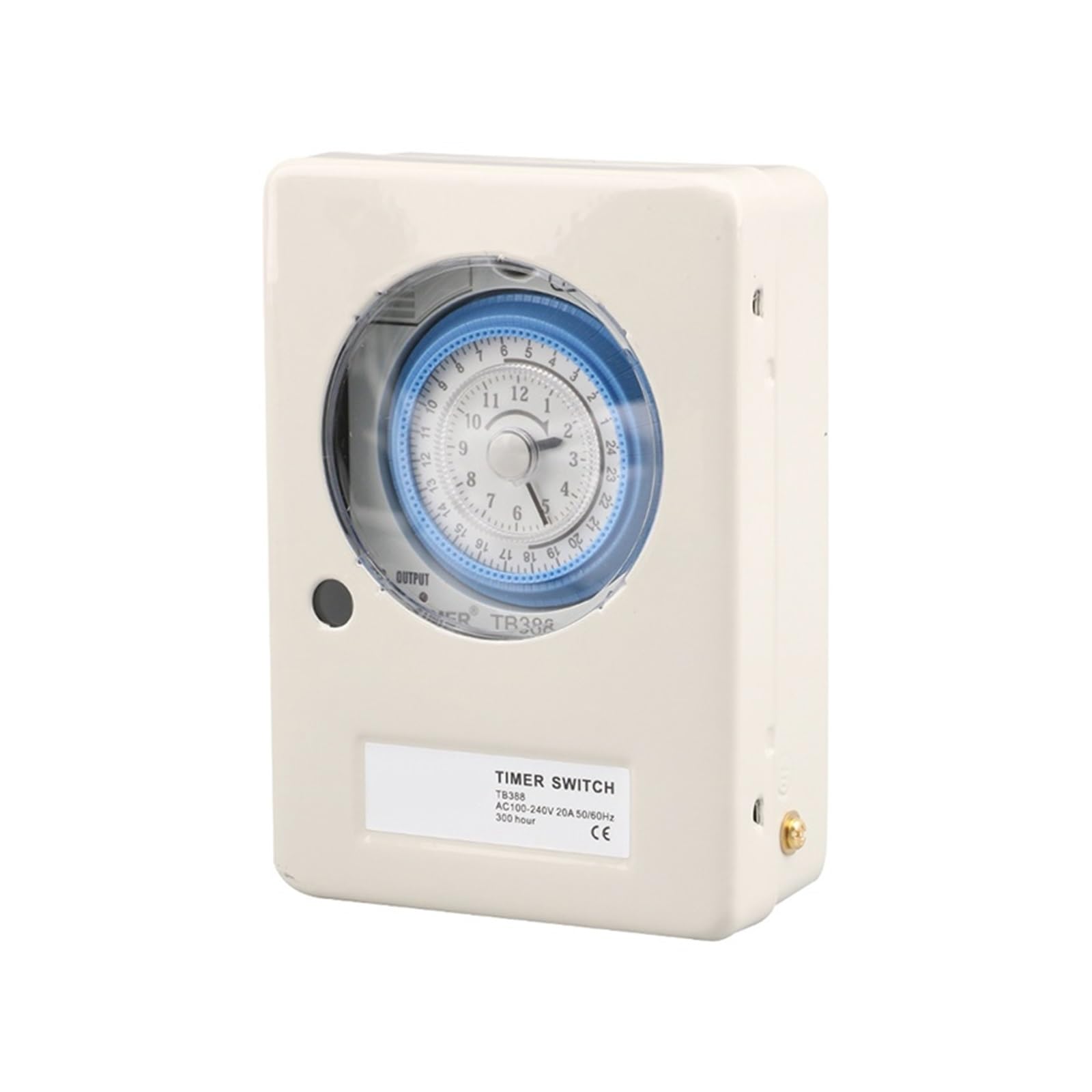 RWRAPS microcomputer Interruttore Timer 100-240V 20A Timer Meccanico al Quarzo 24 Ore programmabile relè su Guida DIN Interruttore orario Esterno Impermeabile 15 Minuti