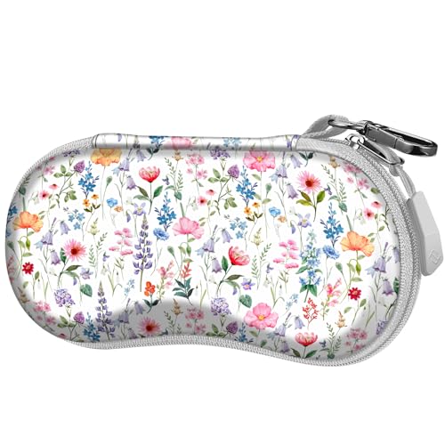 Image of FINTIE Sunglasses Case, Hard EVA Shell Shockproof Sport Glasses Case with Metal Carabiner Travel Zipper Eyeglasses Holder