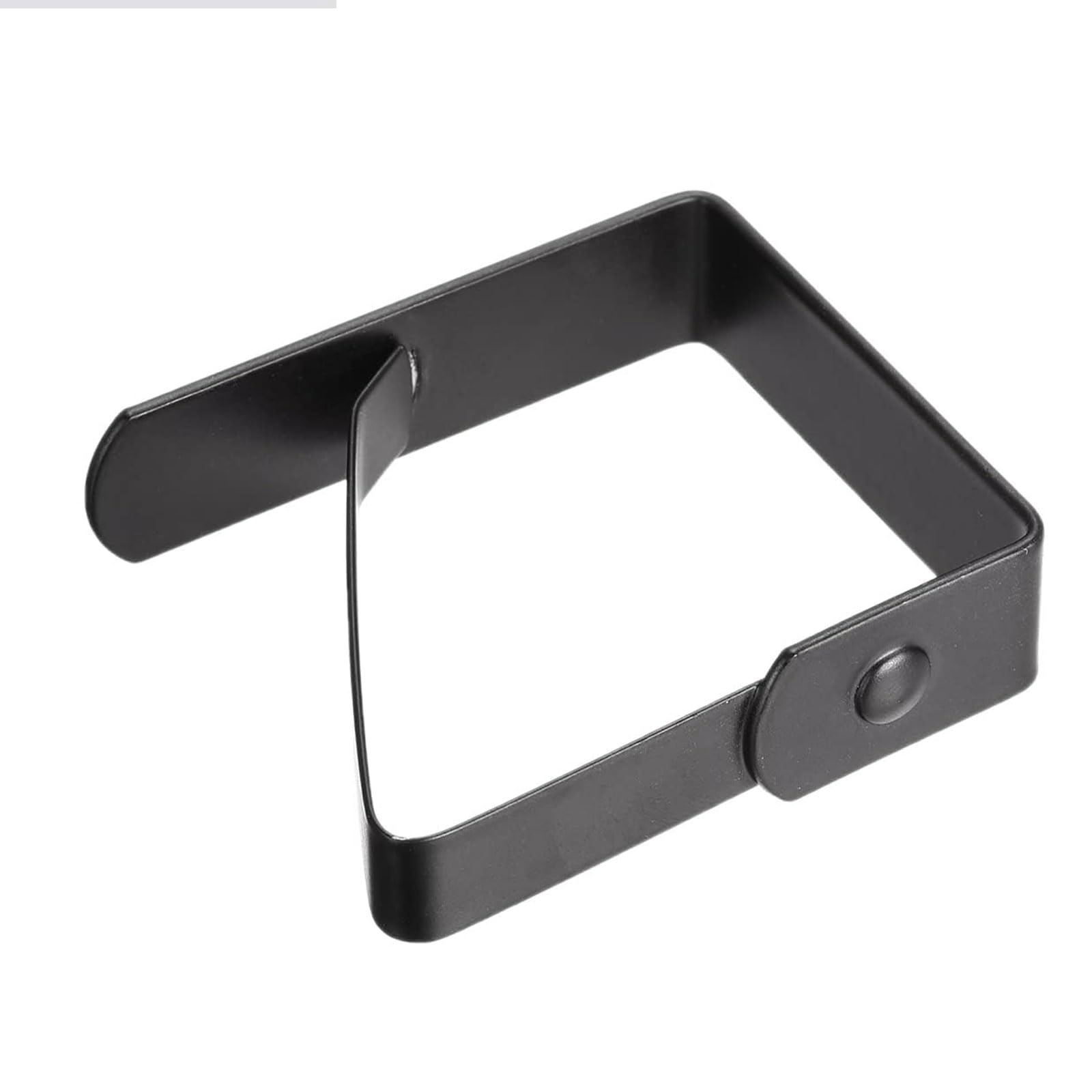 VIKY® Fermatovaglia grande, 7 cm, fermatovaglia, in acciaio inox, 6 pezzi, per esterni, per tavoli da pranzo, picnic, feste, matrimoni (nero)