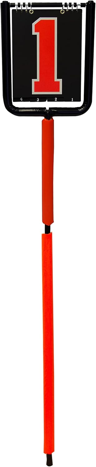 TAG Padded Football Down Box Indicator with 14 inch Flip-Over Numbers, 6'1" Height