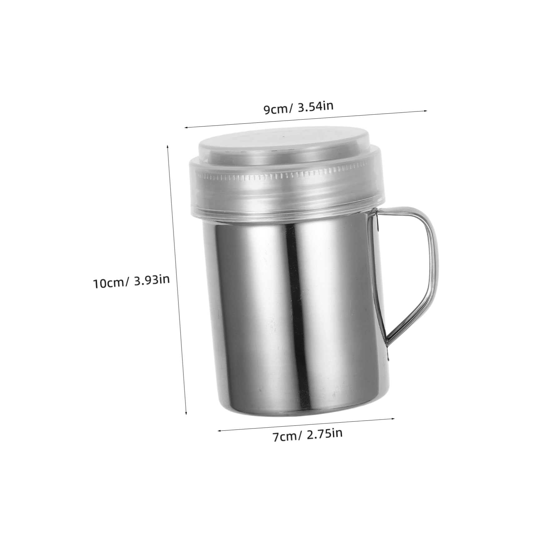 Unomor Versatile Kitchen Tool Metal Powder Dispenser Shaker for Seasoning Salt Sugar for Baking