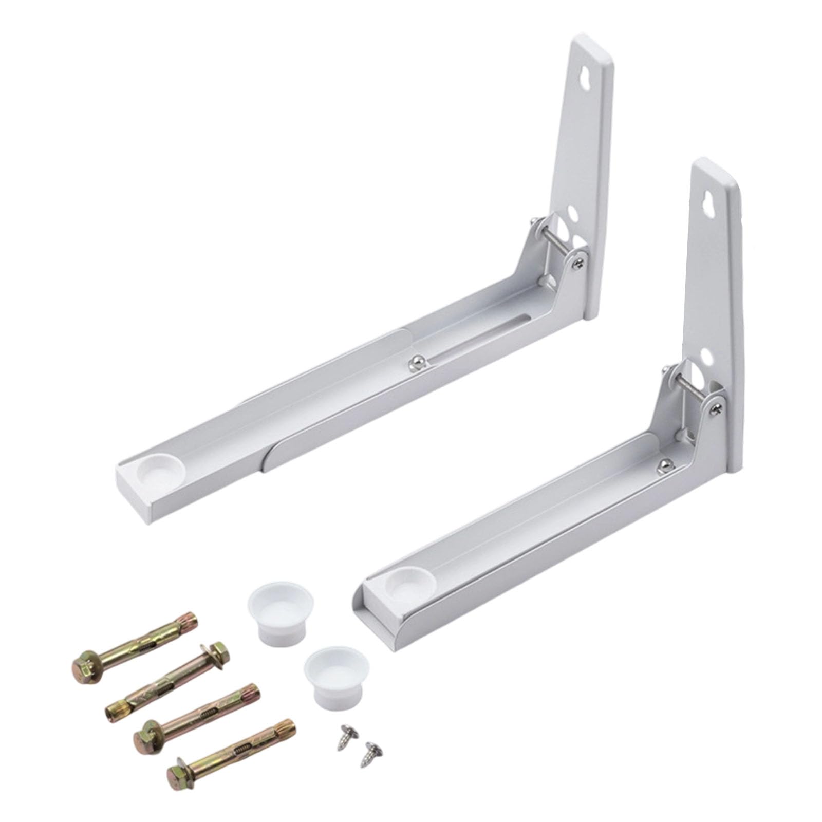 Xjdzineq Vertical Space Saving Bracket for Countertop Microwave Ovens Resistant Steel Construction Rack Heavy Duty Kitchen Wall Shelf