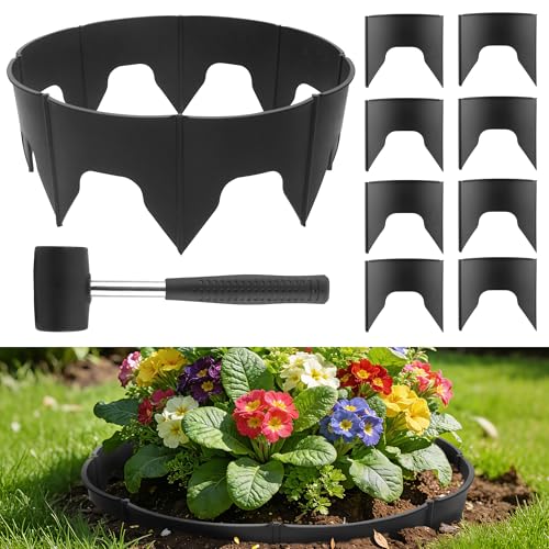 Anothera 60 Pieces Planting Grow Rings, Diameter Range 8.2-15.7 Inches, Interlocking...