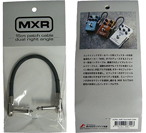 JIM DUNLOP MXR Patchkabel, 6 Zoll | 15 cm, Flacher Winkelstecker (DCP06SI)