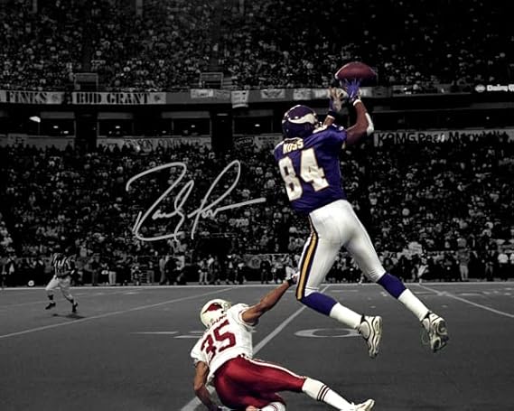 Ikonic Fotohaus Randy Moss Epic Catch Signed Photo Autograph Print Wall Art Home Decor