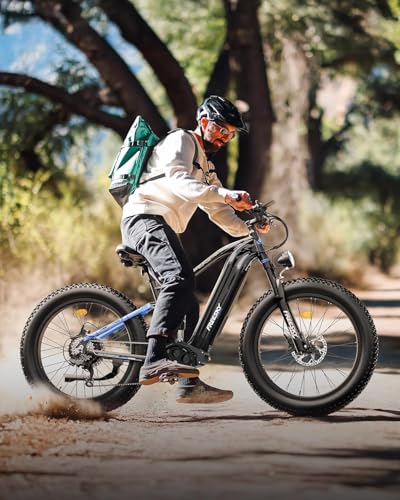 FREESKY Eurostar Electric Bike for Adults 48V 25Ah 95 Miles Long Range E-bike, Full Suspension & Dual Hydraulic Brakes Electric Mountain Bike,26" Fat Tire E-bike (Standard) - Image 8