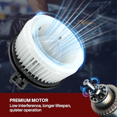 Image of 700003 AC Heater Blower Motor Fan Assembly Fit for Acura tsx 2004-2008,for Honda Accord 2003-2007,for Honda Ridgeline 2008-2014 79310SDAA01, 79310SDCA01, 79310SJCA03, HO3126106