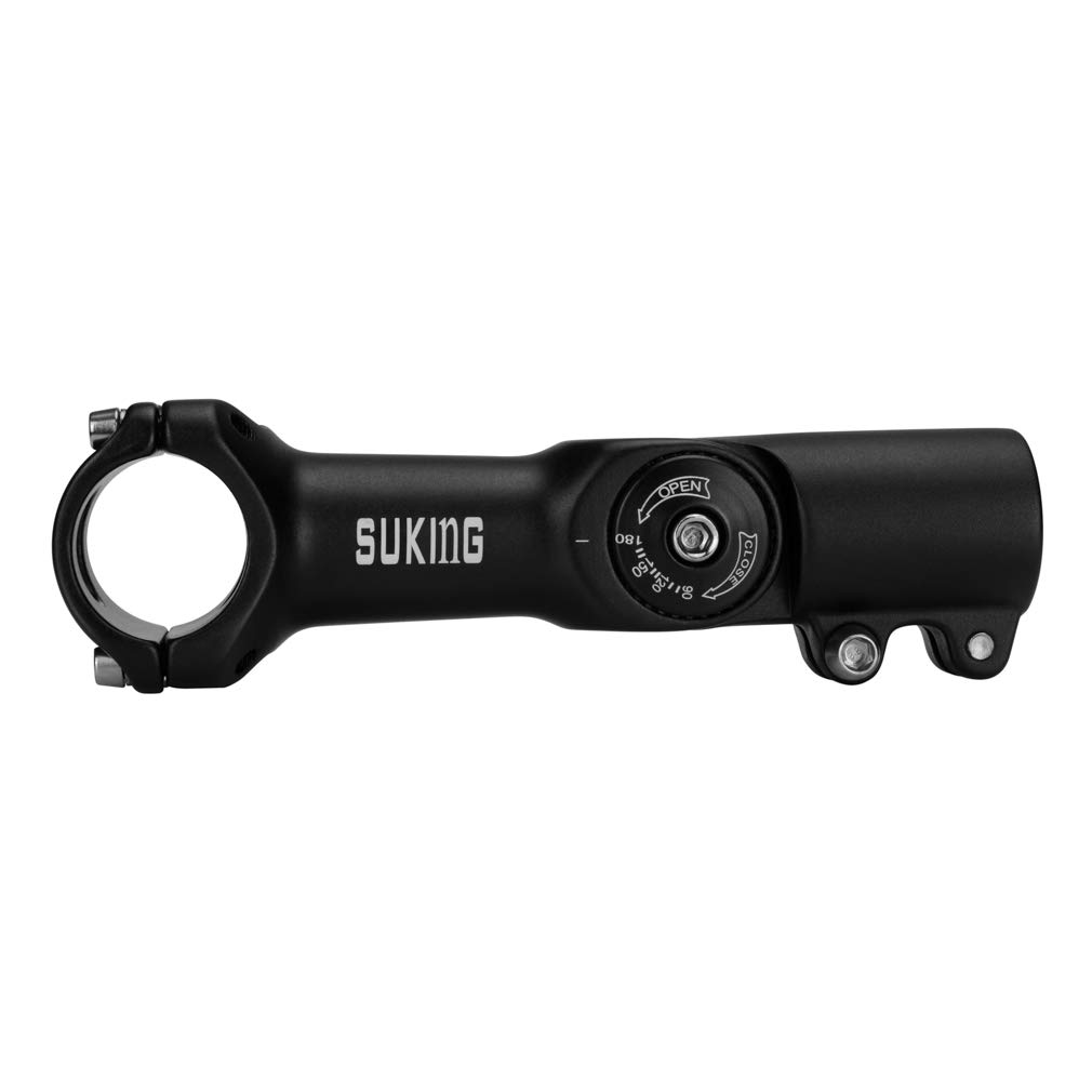 CYSKY Potence de guidon de vélo de montagne réglable de 0 à 90 degrés de 93 mm pour VTT, vélo de route, BMX, vélo de ville