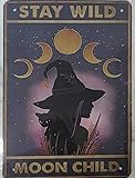Photo Gallery tuniu moon decor targa in latta con scritta "stay wild moon child witch and witchy decor kitchen metal sign vintage bar home bathroom wall decoration sign people cave art 30,5 x 20,3 cm Photo Gallery tuniu moon decor targa in latta con scritta "stay wild moon child witch and witchy decor kitchen metal sign vintage bar home bathroom wall decoration sign people cave art 30,5 x 20,3 cm