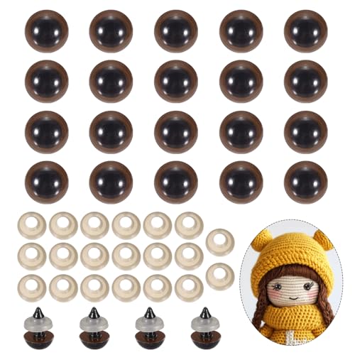 PATIKIL 12mm Safety Eyes, 20Pcs Realistic Doll...