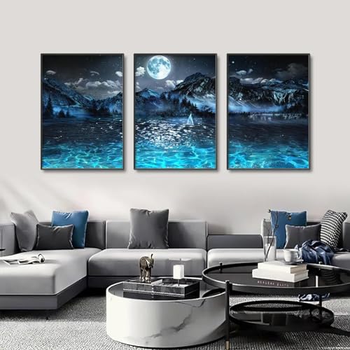 Nature morte et paysages de mer triptyque dsdsgog pour une maison apaisante