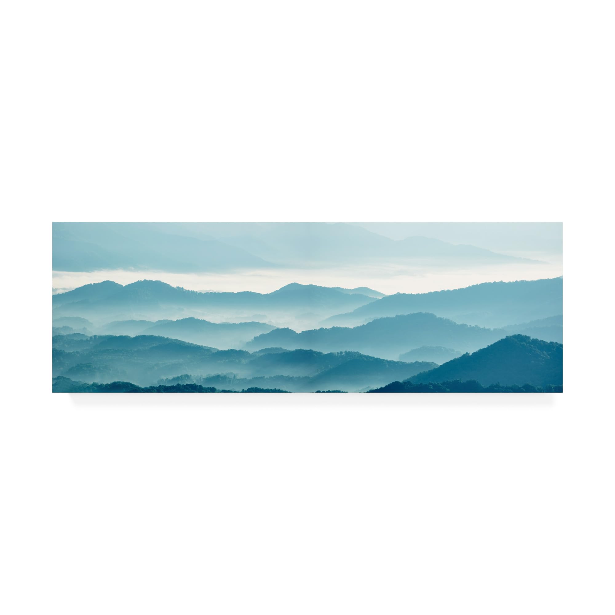 James Mcloughlin 'Misty Mountains X' Canvas Art