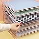 Craftelier - Metallablage mit 6 Papierfächern | Ideal zum Organisieren von Scrapbooking und Bastelmaterial | Größe ca. 35,8 x 33,3 x 33,2 cm - Farbe Pink