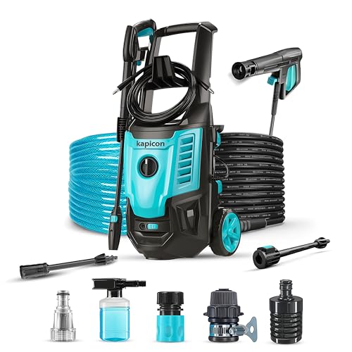 Image of KP-40 High Pressure Washer for Car & Bike | 2000W Copper Motor, 180 Bar, 8M Hose, Foam Bottle & Accessories | Portable Electric Pressure Washer for Home & Patio Cleaning