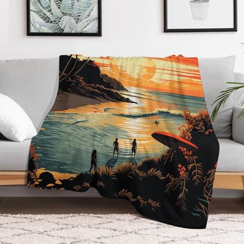 Couverture en flanelle douce Endless Summer plaid de canapé léger 100x125 cm - 6
