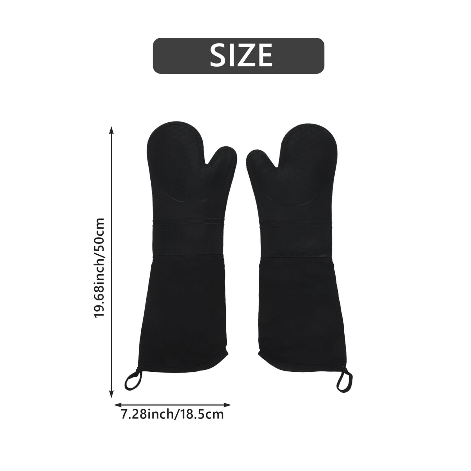Guanti da forno in silicone 1 paio resistenti al calore gomito