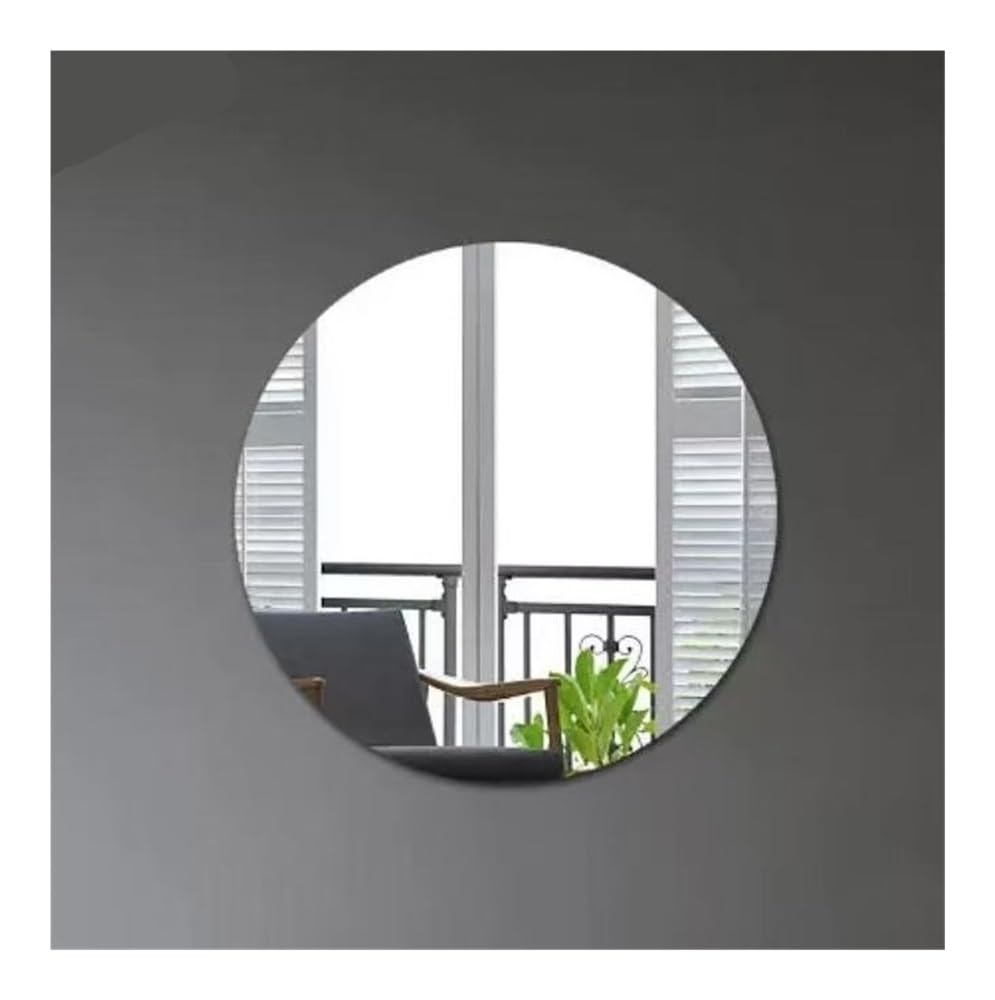 Dazhua 4pcs Round Acrylic Mirror Wall Stickers for Decals Self-Adhesive