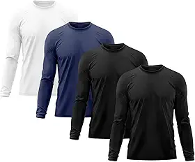 Kit 4 Camisetas Masculina Manga Longa Térmica Proteção Solar UV Dry Fit Segunda Pele X
