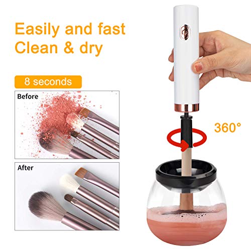 image for DOTSOG Premium Electric Professional Makeup Brush Cleaner Fast Washing