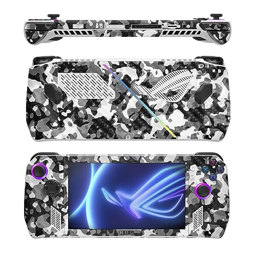 Image of MightySkins Carbon Fiber Skin Compatible with Asus ROG Ally - Black Modern Camo | Protective, Durable Textured Carbon Fiber Finish | Easy to Apply