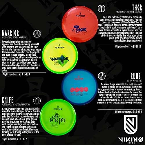 Viking Discs Competition Disc Golf Set - 8 Frisbee Discs For Any Distance, Pdga Approved - Putter, Mid-Range, Fairway Driver, Distance Driver – Frisbee Golf Discs Set For Beginners And Professionals #TOP4