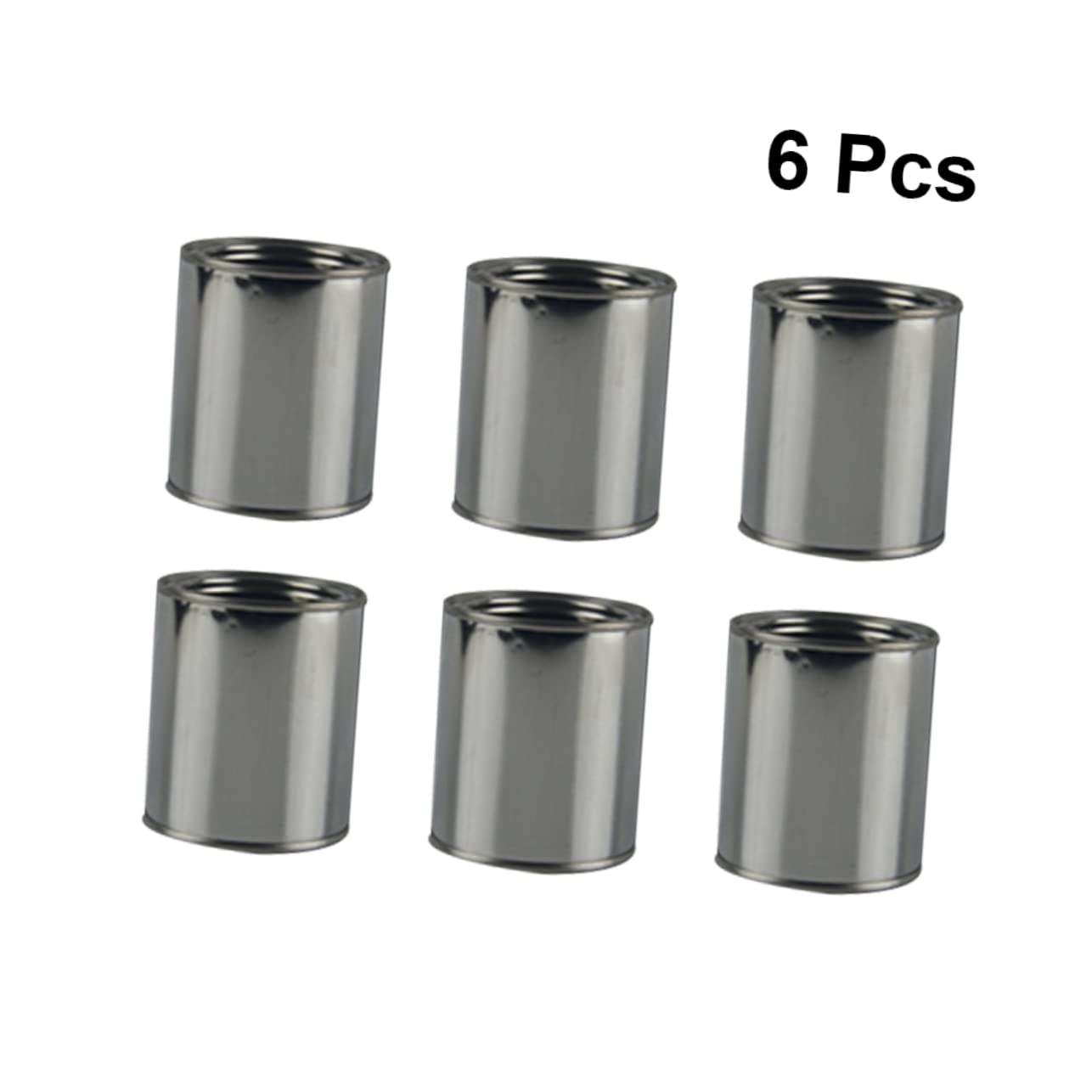 OSALADI Lot De 6 Bidons De Stockage De Peinture En Fer 0,3 L, Réservoir D'encre Solide Ronde, Usage Professionnel Et Domestique, Fournitures Peinture Pour Atelier Et Artisanat