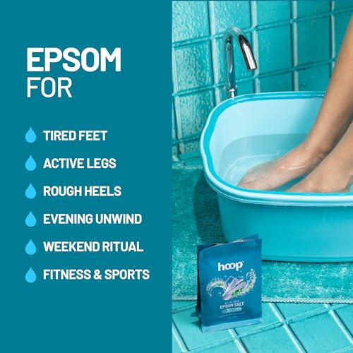 Image of hoop Epsom Salt Lavender & Chamomile | Epsom Salt for Foot Soak | 400g