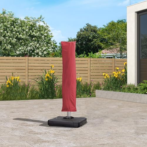 Image of PURPLE LEAF Outdoor Cantilever Umbrella Cover Easy Setup S Size Terra