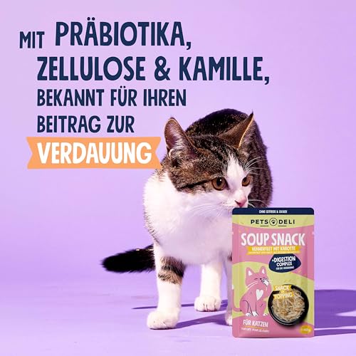 Pets Deli Suppe für Katzen mit Huhn, 12x40g