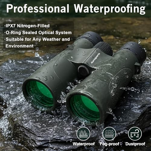 Binoculares resistentes al agua 15x52 para caza en verde miniatura 2