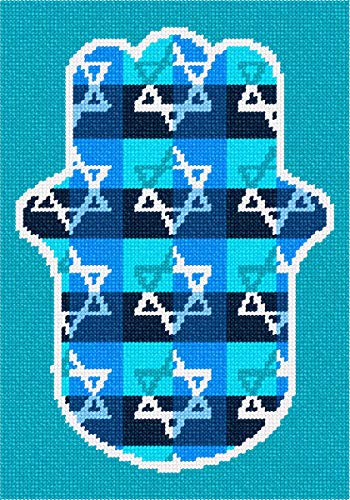Pepita Needlepoint kit: Hamsa Jewish Star, 7