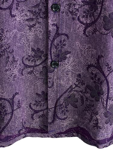 Image of JOTOOK Mens Hawaiian Shirt Short Sleeve Button Down Tropical Shirts Casual Floral Summer Beach Shirt