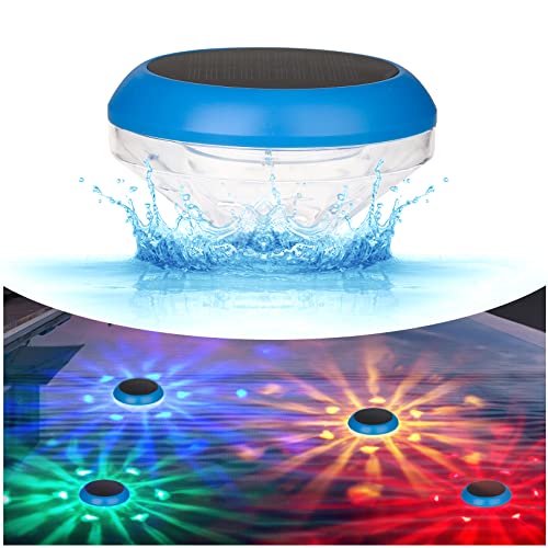 Lumière Piscine Flottante,Lampe Solaire Piscine avec RGB Couleurs Changement,Étanche Boule Lumineuse Piscine,Lumières de Piscine à LED Extérieures Pour Enfants,Baignoire,Spa,Piscine,Jardin,Fête